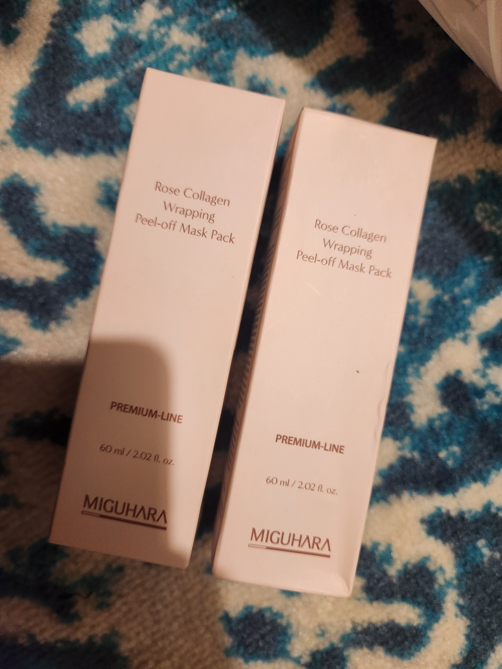 Miguhara Rose Collagen Wrapping Peel-Off Mask 2pk Exp 02/2028